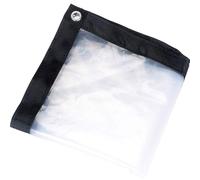CarXs Lona Transparente Impermeable para Exteriores 1.2x2.5m, Lonas Impermeables Exterior Transparentes, Lona de Protección con Ojales, Lona de Protección para Jardín
