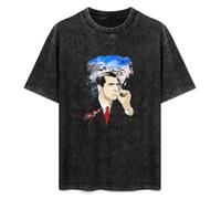 Cary Grant North Northwest Hitchcock Alfred Mount Rushmore Actor Star Movie Unisex Printed tee Graphic Top Men T-Shirt Black L