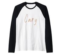 Cary North Carolina Vintage diseño Elegante Camiseta Manga Raglan