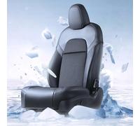 Carziyer Cojín Transpirable Con Ventilador, Para Tesla Modelo Y/3 Cojín De Asiento Ventilado Totalmente Rodeado, Modelo 3 21-23, El Modelo 3 RefresChi No Ha sido Probado Y Modelo Y 21-24 (negro)