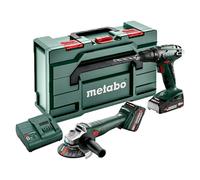 Metabo CAS 18V Juego de máquinas 2.4.3 (Taladro/atornillador inalámbrico BS 18 + amoladora angular inalámbrica W 18 L 9-125) + Garantía BAUHAUS 5...