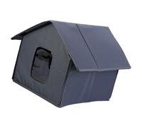 Casa aislada de fácil montaje para gatos para uso al aire libre en refugio de invierno, casa cálida para callejeros al aire libre