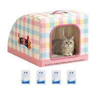 Casa Aislada para Gatos Cama Portátil Confortable Aislada Con Asa