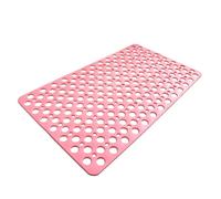 Casa and Beyond Shower Mat, Non Slip Bath Mat for Bathrooms with Drain Holes, Washable, Easy To Clean (Light Pink,29.52 * 16.92 in)