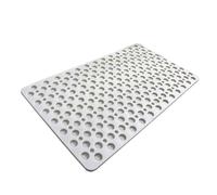 Casa and Beyond Shower Mat, Non Slip Bath Mat for Bathrooms with Drain Holes, Washable, Easy To Clean (White,29.52 * 16.92 in)