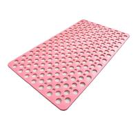 Casa and Beyond Shower Mat, Non Slip Shower Mats with Strong Suction Cups, Drain Holes, Secure Grip for Bathroom, Bathtub, and Shower Use (Pink,70 * 38cm)