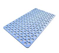 Casa and Beyond Shower Mat, Non Slip Shower Mats with Strong Suction Cups, Drain Holes, Secure Grip for Bathroom, Bathtub, and Shower Use (Blue,53 * 53cm)