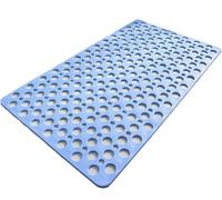 Casa and Beyond Shower Mat, Shower Floor Mat Non Slip, Wet Room with Suction Cups, Quick Dry Tray Bath Slip (Blue,40 * 80cm)