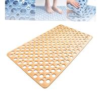 Casa and Beyond Shower Mat, Shower Mat with Suction Cup and Drain Holes, Washable Non-Slip Bathtub Mats (Yellow,70 * 38 cm(27" x 14"))