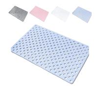 Casa and Beyond Shower Mat,with Suction Cups and Drain Holes,Casaandbeyond Shower Mat,Casa & Beyond Showers mats,Bathtub Mat Non Slip,Quick-Drying, for Bathroom (Blue, 37x72cm)