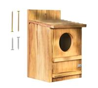 Casa Búho | Madera Impermeable | Percha Ave 14,5x9 Pulgadas