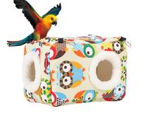 Casa caliente para loros calopsitte, cálido para loros, cama de pájaro gruesa, cabaña cálida y acogedora - Cama de dormir lavable para cama oculta para inseparables, periquitos, perr