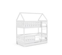 Casa cama zuzia blanco 86x168x185cm