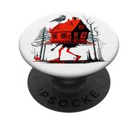 Casa Caminando sobre Piernas De Pollo Folklore Baba Yaga PopSockets PopGrip Adhesivo