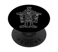 Casa Caminante sobre Patas Pollo Folclore eslavo Baba Yaga PopSockets PopGrip Adhesivo