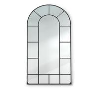 Casa Chic - Espejo de aluminio grande 86 x 46 cm para dormitorio y armario, para colocar o fijar en la pared