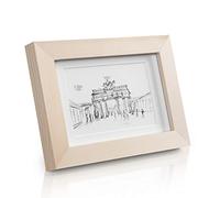 Edinburgh Marco de fotos rectangular 10 x 15 cm fotos paspartú madera auténtica Casa Chic