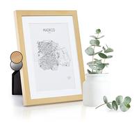 Casa Chic Marco de Fotos 17 x 12 cm, Marcos Fotos Vertical y Horizontal, Marco de Fotos de Pie y para Montar en Pared, Porta Retrato Hecho de Metal y Cristal para Casa y Oficina, Photo Frame