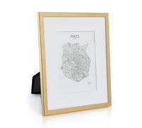 Casa Chic Marco de Fotos, Marcos de Fotos Multiples de 27x22 cm, para Mesa y Pared, Casa u Oficina, Marco Fotos Posición Vertical/Horizontal, Hechos de Cristal y Madera para Póster