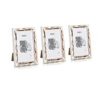 Casa Chic Marco de fotos Lancaster Rectangular Juego de 3 unidades 17x12 cm Fotos Paspartú Madera