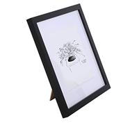 Casa Chic Marco Fotos Cuadrado 15x15 cm, Marcos de Fotos Vertical y Horizontal, Marco de Fotos de Pie y para Montar en Pared, Marcos de Fotos con Passepartout para Casa, Cristal y con Madera