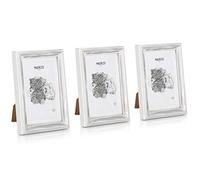 Casa Chic Marcos de Fotos, Marcos de Fotos Multiples de 21x16 cm, para Mesa y Pared, Casa u Oficina, Marco Fotos Posición Vertical/Horizontal, Hechos de Cristal y Madera para Póster