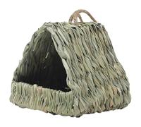 Casa Colibrí - 14x14x14cm Grasbird Nesthut, Natural Eco Birdhouse, bolsillo de asado hecho a mano | para pinzón canario gorrión periquito pollito árbol al aire libre jardín patio decoración