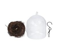 Casa Colibrí |Residencia para pájaros Transparente Resistente a la Lluvia con Gancho |Casa para pájaros Colgante para jardín Exterior/Interior/balcón |Atrae pájaros pequeños para