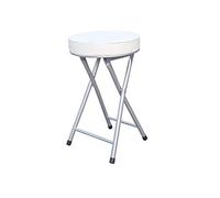 Casa Collection Taburete Plegable, Blanco, 30 cm x 30 cm x 50 cm