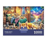 Casa cómoda para Gatos 1000 Pcs Juego De Rompecabezas En Cartulina Superior para Ratos En Familia Habitación cómoda Gatos Que Hace También Una Magnífica Decoración Y Un Regalo Apreciado 52x38cmcs
