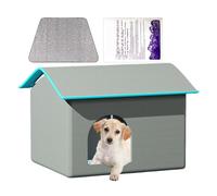 Casa con Aire Acondicionado para Gatos - Casa para Gatos y Perros | Casa para Gatos Impermeable, fácil de Limpiar y Montar con 9 Bloques de Hielo para Clima cálido, Exterior e Interior