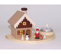 Casa De Ahumado Cabaña De Papá Noel HxBxT 10,5x18x10,5cm NUEVO Hombre De Ahumo