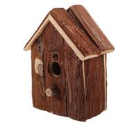 Casa de Aves de Madera Colgante para Jardín Exterior, Natural | Refugio Creativo para Patio Trasero y Parque, Estilo Realista, Refugio Cálido para Aves, Uso bajo Árbol