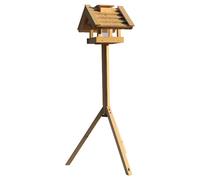 Casa De Aves Nobby Sally Marrón 60x60x131cm Con Silos De Comida Para Aves