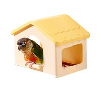Casa De Aves - Tienda Retráctil Pequeña con Colchoneta Cómoda - Hogar de Anidación para Periquitos,para Invierno Exterior Jaula Pajarera Cría Dormir Jugar Posarse Ocultarse Descanso Mantenimiento