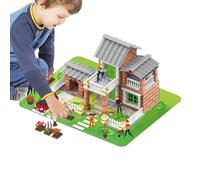 Casa de Bricolaje,Puzzle De Maqueta De Arquitectura Juguete - Kit de Construcción de Casas en Miniatura,Para Niños Niñas Adolescentes Estudiantes Decoración Del Hogar Dormitorio Apartamento Sala Estar