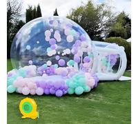Casa de Burbujas Inflable Tienda de Jardín PVC de Grado Comercial Cúpula Hinchable con Soplador y Bomba para Exteriores Bodas Fiestas Bodas Cumpleaños