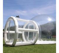 Casa de burbujas inflable transparente, globo de PVC de 13 pies para exteriores con soplador, perfecto para fiestas, eventos, camping y reuniones familiares.