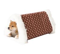 Casa de cama para gatos, lavable, plegable, de felpa, extraíble, para perros pequeños, cama para mascotas, para cachorros, comodidad de invierno, descansar, siesta, hogar, sala de estar, jardín, patio