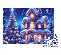 Casa de Campo del Lado de la Calle Puzzle Adultos 1000 Piezas Casa de Hadas de Navidad Cartón para Toda La Familia Regalo Navidad para Relajarse Mejor Regalo Oferta 52x38cm/1000pcs