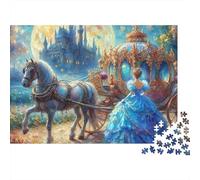 Casa de Campo del Lado de la Calle Rompecabezas 1000 Piezas Carruaje Cenicienta Cartón para Adultos Reunión Amigos para Decorar Mejor Regalo Oferta Precio Económico 38x26cm/1000pcs