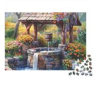 Casa de Campo del Lado de la Calle Rompecabezas 1000 Piezas Flor Deseo Bueno Cartón para Adultos Regalo Navidad para Entretenimiento Oferta 52x38cm/1000pcs