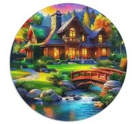 Casa de Campo Puzzle 1000 Piezas para Adultos Y Niños Paisaje Rompecabezas Colorido Juego Educativo Regalo De Decoración del Hogar 1000pcs (67.5x67.5cm)