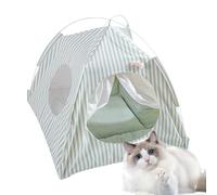Casa de Carpa de Gatos, Carpa de recinto de Mascotas - Cat Playpen de Gato portátil Semi-Entrelazado - Colchón de Ventana de de Cachorros Desmontable Durante Cuatro Temporadas