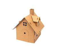 Casa de cartón para niños Crisp KT Board DIY Making Craft | Cartón Fort Kids Dibujo Pintura Decoración Casa de juegos de simulación para mesita de noche, armario