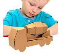 Casa de cartón para niños, fabricación de casa de papel, tablero Crisp KT | Caja de cartón Malhaus para niños, dibujar, pintar, decorar, casa de juegos de rol para mesita de noche, armario