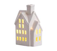 Casa De Cerámica - Casa De Navidad, Pieza Maestra Luminosa Casas De Vacaciones | Casas De Pueblo De Navidad para Las Vacaciones, Pantalla Estacional, Chimenea De Mesa De Interés