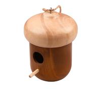 Casa de colibrí al Aire Libre, Refugio Natural para pájaros pequeños, Colgante con Cuerda, casa para pájaros Salvajes para jardín, terraza, balcón, incubadora Decorativa para E