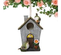 Casa de Colibríes Refugio de Resina Impermeable con Tapón Extraíble