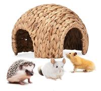 Casa de Conejo Hideaway - Hideaway de Conejo | Guinea Pig House Natural y segura | Cattail Natural Made tiene Cómodo Conejito Cómodo Escondite de Efectivo con Conejito para conejito de conejito de